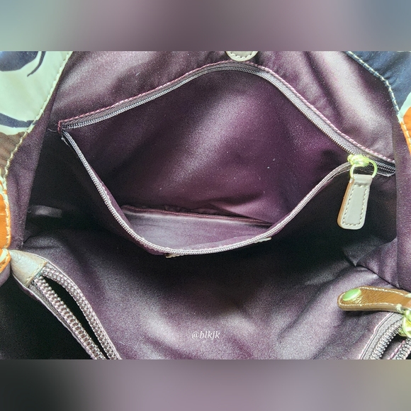 Coach Ashley Satin And Leather Satchel *Cream/Multi* EUC - Picture 12 of 16